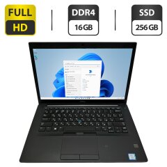 Ноутбук Dell Latitude 7490 / 14" (1920x1080) IPS / Intel Core i5-8350U (4 (8) ядра по 1.7 - 3.6 GHz) / 16 GB DDR4 / 256 GB SSD / Intel UHD Graphics 620 / WebCam / HDMI