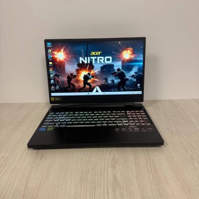 Ігровий ноутбук Б-клас Acer Nitro 5 AN515-58 / 15.6" (1920x1080) IPS / Intel Core i5-12450H (8 (12) ядер по 2.0 - 4.4 GHz) / 16 GB DDR5 / 1000 GB SSD NVMe / nVidia GeForce RTX 3050, 4 GB GDDR6, 128-bit / WebCam Ігровий ноутбук Б-клас Acer Nitro 5 AN515-58 / 15.6" (1920x1080) IPS / Intel Core i5-12450H (8 (12) ядер по 2.0 - 4.4 GHz) / 16 GB DDR5 / 1000 GB SSD NVMe / nVidia GeForce RTX 3050, 4 GB GDDR6, 128-bit / WebCam