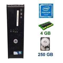 Dell 780 SFF / Intel Pentium E5200 (2 ядра по 2.5 GHz) / 4 GB DDR3 / 250 HB HDD