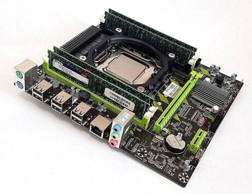 Комплект: Материнская плата Envinda X79G v1.51 + Intel Xeon E5-2667 v2 (8 (16) ядер по 3.3 - 4.0 GHz) / 64 GB DDR3