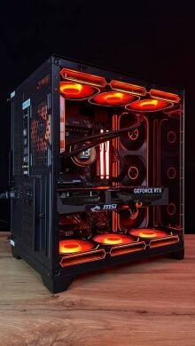 Сборка под заказ: новый игровой ПК GameMax Hype-M Black Tower / AMD Ryzen 7 7800X3D (8 (16) ядер по 4.2 - 5.0 GHz) / 32 GB DDR5 / 1000 GB SSD M.2 / nVidia GeForce RTX 5070 Ti, 16 GB GDDR7, 256-bit / 850W
