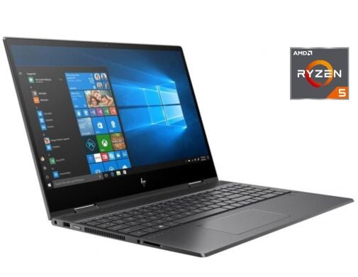 Ноутбук-трансформер HP Envy x360 15z-cp000 / 15.6" (1920x1080) IPS Touch / AMD Ryzen 5 2500U (4 (8) ядра по 2.0 - 3.6 GHz) / 8 GB DDR4 / 256 GB SSD  / AMD Radeon Vega 8 Graphics / WebCam / Win 10 Pro