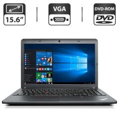 Ноутбук Б-клас Lenovo ThinkPad E540 / 15.6" (1366x768) TN / Intel Core i3-4000M (2 (4) ядра по 2.4 GHz) / 4 GB DDR3 / 320 GB HDD / Intel HD Graphics 4600 / WebCam / DVD-ROM / VGA / Windows 10 Pro