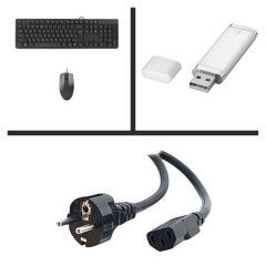 Б/В клавіатура та мишка + Кабелі + Флеш пам'ять USB 32 GB