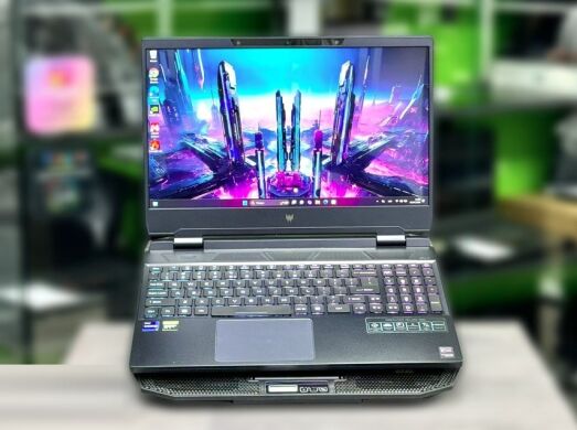 Ігровий ноутбук Acer Predator Helios 300 PH315-55 / 15.6" (3840x2160) OLED / Intel Core i9-12900H (14 (20) ядер по 2.5 - 5.0 GHz) / 16 GB DDR5 / 1000 GB SSD M.2 / nVidia GeForce RTX 3080, 8 GB GDDR6, 256-bit / WebCam / Win 11 Home