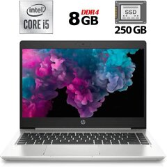 Ультрабук Б-класс HP ProBook 440 G7 / 14" (1920x1080) IPS / Intel Core i5-10210U (4 (8) ядра по 1.6 - 4.2 GHz) / 8 GB DDR4 / 250 GB SSD / Intel UHD Graphics / WebCam
