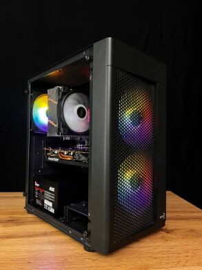 Ігровий ПК AeroCool Hexform Black Tower / AMD Ryzen 5 3600 (6 (12) ядер по 3.6 - 4.2 GHz) / 16 GB DDR4 / 250 GB SSD / AMD Radeon RX 5700 XT, 8 GB GDDR5, 256-bit / 600W