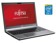 Ноутбук Fujitsu LifeBook E754 / 15.6" (1366x768) TN / Intel Core i7-4712MQ (4 (8) ядра по 2.3 - 3.3 GHz) / 8 GB DDR3 / 128 GB SSD / Intel HD Graphics 4600 / WebCam / DVD-ROM / Win 10 Pro