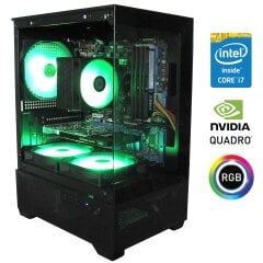 Игровой ПК Aura Elite Pro Tower / Intel Core i7-860 (4 (8) ядра по 2.8 - 3.47 GHz) / 16 GB DDR3 / 120 GB SSD + 1000 GB HDD / nVidia Quadro K2200, 4 GB GDDR5, 128-bit / Win 10 Pro + Кабель питания