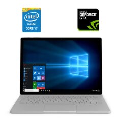 Ігровий ультрабук-трансформер Б-клас Microsoft Surface Book 2 / 15" (3240x2160) IPS Touch / Intel Core i7-8650U (4 (8) ядра по 1.9 - 4.2 GHz) / 16 GB DDR4 / 256 GB SSD NVMe / nVidia GeForce GTX 1060, 6 GB GDDR5, 192-bit / WebCam