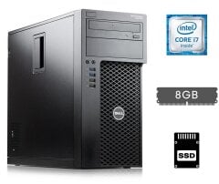 Компьютер Dell Precision 3620 Tower / Intel Core i7-6700 (4 (8) ядра по 3.4 - 4.0 GHz) / 8 GB DDR4 / 500 GB SSD / Intel HD Graphics 530 / 290W / DVD-RW / DisplayPort / HDMI