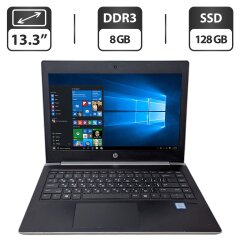 Ультрабук Б-класс HP ProBook 430 G5 / 13.3" (1366x768) TN / Intel Core i3-7100U (2 (4) ядра по 2.4 GHz) / 8 GB DDR4 / 128 GB SSD / Intel UHD Graphics 620 / WebCam