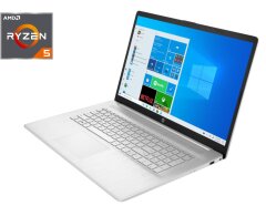 Новый ноутбук HP Laptop 17 / 17.3" (1600x900) TN / AMD Ryzen 5 5500U (6 (12) ядер по 2.1 - 4.0 GHz) / 16 GB DDR4 / 512 GB SSD / AMD Radeon Vega 7 Graphics / WebCam / Win 11 Home + гравировка 