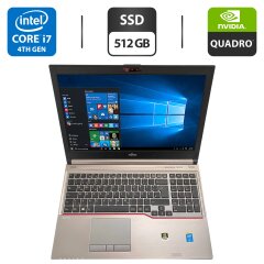 Мобильная рабочая станция Б-класс Fujitsu Celsius H730 / 15.6" (1920x1080) TN / Intel Core i7-4900MQ (4 (8) ядра по 2.8 - 3.8 GHz) / 16 GB DDR3 / 512 GB SSD / nVidia Quadro K2100M, 2 GB GDDR5, 128-bit / WebCam