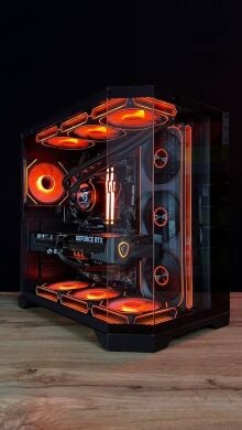 Сборка под заказ: новый игровой ПК GameMax Hype-M Black Tower / AMD Ryzen 7 7800X3D (8 (16) ядер по 4.2 - 5.0 GHz) / 32 GB DDR5 / 1000 GB SSD M.2 / nVidia GeForce RTX 5070 Ti, 16 GB GDDR7, 256-bit / 850W