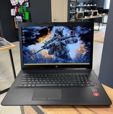 Ноутбук HP 17-ca200ng / 17.3" (1600x900) TN / AMD Ryzen 3 2200U (2 (4) ядра по 2.5 - 3.4 GHz) / 8 GB DDR4 / 128 GB SSD + 1000 GB HDD / AMD Radeon Vega 3 / WebCam / Win 10 Home