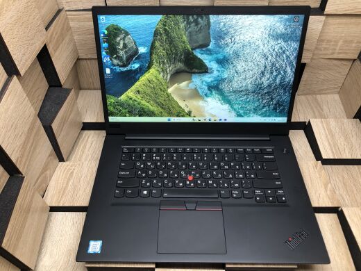 Ноутбук Lenovo ThinkPad X1 / 15.6" (1920x1080) IPS / Intel Core i7-8750H (6 (12) ядер по 2.2 - 4.1 GHz) / 16 GB DDR3 / 256 GB SSD M.2 / nVidia GeForce GTX 1050 Ti, 4 GB GDDR5, 128-bit / WebCam