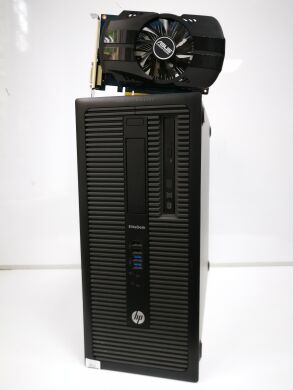 HP EliteDesk 800 G1 Tower / Intel Core i3-4130 (2 (4) ядра по 3.4 GHz) / 8 GB DDR3 / 120 GB SSD NEW+500 GB HDD / nVidia GeForce GT 1030, 2 GB GDDR5, 64-bit NEW / USB 3.0