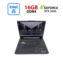 Ігровий ноутбук Asus TUF Gaming F15 / 15.6" (1920x1080) IPS / Intel Core i5-11400H (6 (12) ядер по 4.5 GHz) / 16 GB DDR4 / 512 GB SSD M.2 / nVidia GeForce RTX 3050, 4 GB GDDR6, 128-bit / WebCam