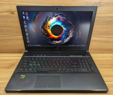 Игровой ноутбук Asus Zephyrus GM501GS / 15.6" (1920x1080) IPS / Intel Core i7-8750H (6 (12) ядер по 2.2 - 4.1 GHz) / 32 GB DDR4 / 2000 GB SSD / nVidia GeForce GTX 1070, 8 GB GDDR5, 256-bit / WebCam / Windows 10 Игровой ноутбук Asus Zephyrus GM501GS / 15.6" (1920x1080) IPS / Intel Core i7-8750H (6 (12) ядер по 2.2 - 4.1 GHz) / 32 GB DDR4 / 2000 GB SSD / nVidia GeForce GTX 1070, 8 GB GDDR5, 256-bit / WebCam / Windows 10