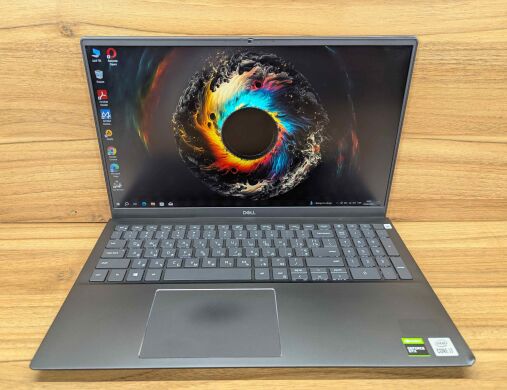 Ігровий ноутбук Б-клас Dell Vostro 7500 / 15.6" (1920x1080) IPS / Intel Core i7-10750H (6 (12) ядер по 2.6 - 5.0 GHz) / 16 GB DDR4 / 512 GB SSD / nVidia GeForce GTX 1650 Ti, 4 GB GDDR6, 128-bit / WebCam / Fingerprint / Windows 10