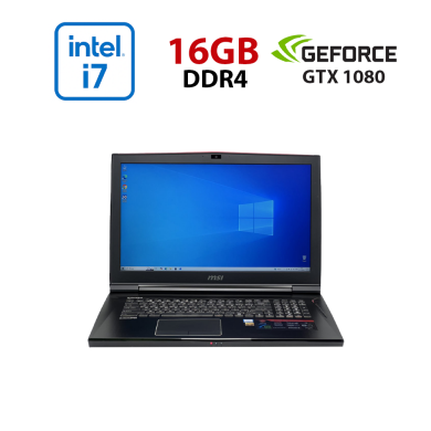 Ігровий ноутбук Б-клас MSI Titan GT73VR 7RF MS-17A1 / 17.3" (1920x1080) IPS / Intel Core i7-7820HK (4 (8) ядра по 2.9 - 3.9 GHz) / 16 GB DDR4 / 960 GB SSD / nVidia GeForce GTX 1080, 8 GB GDDR5, 256-bit / WebCam