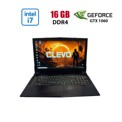 Игровой ноутбук Clevo N850EP6 / 15.6" (1920x1080) IPS / Intel Core i7-8750H (6 (12) ядра по 2.2 - 4.1 GHz) / 16 GB DDR4 / 250 GB SSD + 2000 GB HDD / nVidia GeForce GTX 1060, 6 GB GDDR5, 192-bit / WebCam