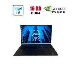 Ігровий ноутбук Dell XPS 15 9510 / 15.6" (1920x1200) IPS / Intel Core i9-11900H (8 (16) ядер по 2.1 - 4.9 GHz) / 16 GB DDR4 / 512 GB SSD NVMe / nVidia GeForce RTX 3050 Ti, 4 GB GDDR6, 128-bit / WebCam