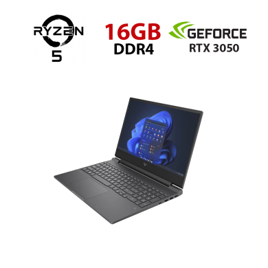 Ігровий ноутбук HP Victus 15-FB0023NO / 15.6" (1920x1080) IPS / AMD Ryzen 5 5600H (6 (12) ядер по 3.3 - 4.2 GHz) / 16 GB DDR4 / 960 GB SSD / nVidia GeForce RTX 3050, 4 GB GDDR6, 128-bit / WebCam