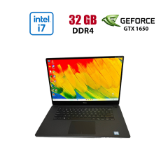 Ігровий ультрабук Dell XPS 15 7590 / 15.6" (3840x2160) IPS / Intel Core i7-9750H (6 (12) ядер по 2.6 - 4.5 GHz) / 32 GB DDR4 / 1000 GB SSD / nVidia GeForce GTX 1650, 4 GB GDDR5, 128-bit / WebCam