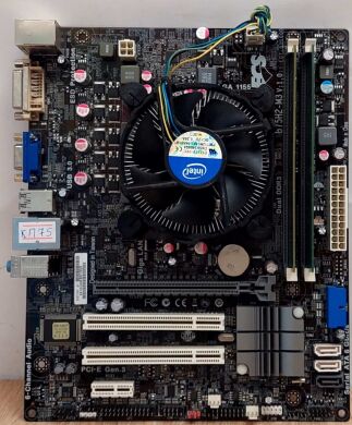 Комплект: материнская плата Elitegroup B75H2-M3 (rev 1.0) / LGA1155 / Intel Core i3-3240 (2 (4) ядра по 3.4 GHz) / 8 GB DDR3 / Intel HD Graphics 2500 + Кулер