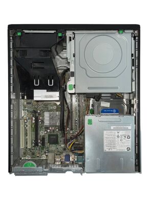 Комплект ПК: HP Compaq 4000 Pro SFF / Intel Core 2 Duo E6600 (2 ядра по 2.4 GHz) / 8 GB DDR3 / 500 GB HDD / Intel HD Graphics + Монітор Б-клас Samsung SyncMaster 721N / 17" (1280x1024) TN / VGA + Клавіатура та мишка нові, кабелі