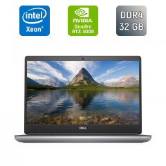 Мобільна робоча станція Dell Precision 7550 / 15.6" (3840x2160) IPS / Intel Xeon W-10855M (6 (12) ядер по 2.8 - 5.1 GHz) / 32 GB DDR4 / 512 GB SSD / nVidia Quadro RTX 3000, 6 GB GDDR6, 192-bit / WebCam / Windows 10