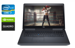 Мобільна робоча станція Dell Precision 7720 / 17.3" (1920x1080) IPS / Intel Core i7-7820HQ (4 (8) ядра по 2.9 - 3.9 GHz) / 32 GB DDR4 / 512 GB SSD / nVidia Quadro P4000, 8 GB GDDR5, 256-bit / HDMI / Windows 10