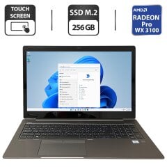 Мобільна робоча станція HP ZBook 15u G5 / 15.6" (1920x1080) IPS Touch / Intel Core i5-8350U (4 (8) ядра по 1.7 - 3.6 GHz) / 16 GB DDR4 / 256 GB SSD M.2 / AMD Radeon Pro WX 3100, 2 GB GDDR5, 128-bit / WebCam
