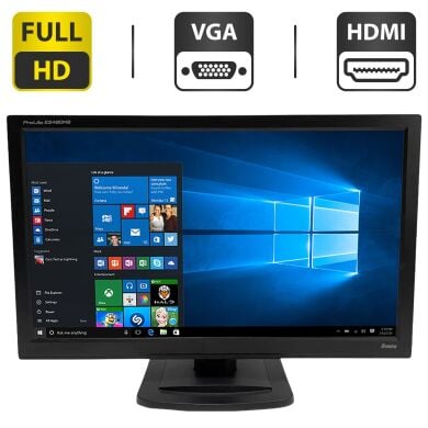 Монитор Iiyama ProLite E2480HS-B1 / 24" (1920x1080) IPS / VGA, DVI, HDMI, Audio / VESA 100x100