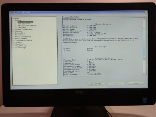 Моноблок Б-клас Dell Optiplex 9030 All-in-One / 23" (1920x1080) TN / Intel Core i5-4590S (4 ядра по 3.0 - 3.7 GHz) / 4 GB DDR3 / 500 GB HDD / Intel HD Graphics 4600 / WiFi / DVD-ROM 