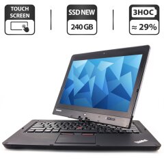 Нетбук-трансформер Б-класс Lenovo ThinkPad Twist S230u / 12.5" (1366x768) TN Touch / Intel Core i5-3317U (2 (4) ядра по 1.7 - 2.6 GHz) / 4 GB DDR3 / 240 GB SSD NEW / Intel HD Graphics 4000 / WebCam / USB 3.0 / BIOS PASSWORD BOOT