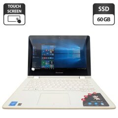 Нетбук Lenovo Yoga 300-11IBR / 11.6" (1366x768) TN Touch / Intel Celeron N3060 (2 ядра по 1.6 - 2.48 GHz) / 4 GB DDR3 / 60 GB SSD / Intel Graphics / WebCam