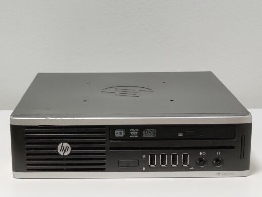 Неттоп HP Compaq 8200 Elite Ultra-slim PC / Intel Core i5-2400S (4 ядра по 2.5 - 3.3 GHz) / 4 GB DDR3 / 320 GB HDD / DVD-RW / DP / VGA