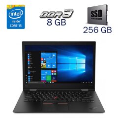Ноутбук-трансформер Lenovo ThinkPad X1 Yoga 3rd Gen / 14" (1920x1080) TN Touch / Intel Core i5-8350U (4 (8) ядра по 1.7 - 3.6 GHz) / 8 GB DDR3 / 256 GB SSD / Intel UHD Graphics 620 / WebCam + Бездротова мишка