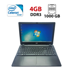 Ноутбук Acer Aspire e5-531 / 15.6" (1366x768) TN / Intel Celeron N2930 (4 (4) ядра по 2.16 GHz) / 4 GB DDR3 / 1000 GB HDD / Intel HD Graphics / WebCam