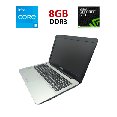Ноутбук Asus X555 / 15.6" (1920x1080) TN / Intel Core i5-5200U (2 (4) ядра по 2.2 - 2.7 GHz) / 8 GB DDR3 / 240 GB SSD / nVidia GeForce 840M, 2 GB DDR3, 64-bit / WebCam