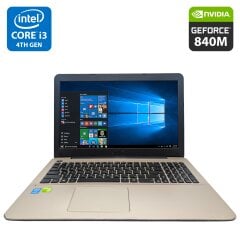 Ноутбук Asus X555L / 15.6" (1366x768) TN / Intel Core i3-4030U (2 (4) ядра по 1.9 GHz) / 8 GB DDR3 / 500 GB HDD / nVidia GeForce 840M, 2 GB DDR3, 64-bit / WebCam / DVD-ROM