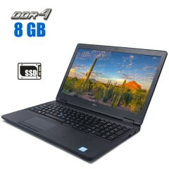 Ноутбук Dell Latitude 5580 Black / 15.6" (1366x768) TN / Intel Core i3-7100U (2 (4) ядра по 2.4 GHz) / 8 GB DDR4 / 240 GB SSD / Intel HD Graphics 620 / WebCam