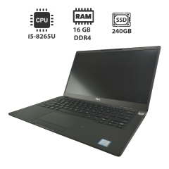 Ноутбук Dell Latitude 7400 / 14" (1920x1080) IPS / Intel Core i5-8265U (4 (8) ядра по 1.6 - 3.9 GHz) / 16 GB DDR4 / 240 GB SSD / Intel UHD Graphics 620 / WebCam