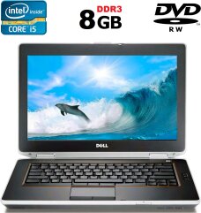Ноутбук Dell Latitude E6420 / 14" (1366x768) TN / Intel Core i5-2520M (2 (4) ядра по 2.5 - 3.2 GHz) / 8 GB DDR3 / 320 GB HDD / Intel HD Graphics 3000 / DVD-RW / HDMI + мышка NEW в подарок