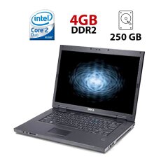 Ноутбук Dell Vostro 1510 / 15.6" (1920x1080) TN / Intel Core 2 Duo T5870 (2 (2) ядра по 2.0) / 4 GB DDR2 / 250 GB HDD / nVidia GeForce 8400 GS, 256 MB GDDR2, 64-bit / WebCam