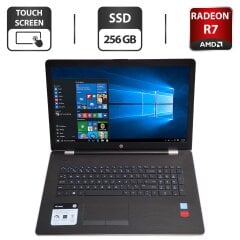 Ноутбук HP 17-bs153cl / 17.3" (1600x900) TN Touch / Intel Core i5-8250U (4 (8) ядра по 1.6 - 3.4 GHz) / 16 GB DDR4 / 256 GB SSD / AMD Radeon R7 M340, 2 GB GDDR3, 64-bit / WebCam / DVD-ROM