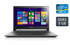 Ноутбук Lenovo Flex 2-15 / 15.6" (1920x1080) IPS / Intel Core i7-4510U (2 (4) ядра по 2.0 - 3.1 GHz) / 8 GB DDR3 / 240 GB SSD / Intel HD Graphics 4400 / WebCam / Windows 10